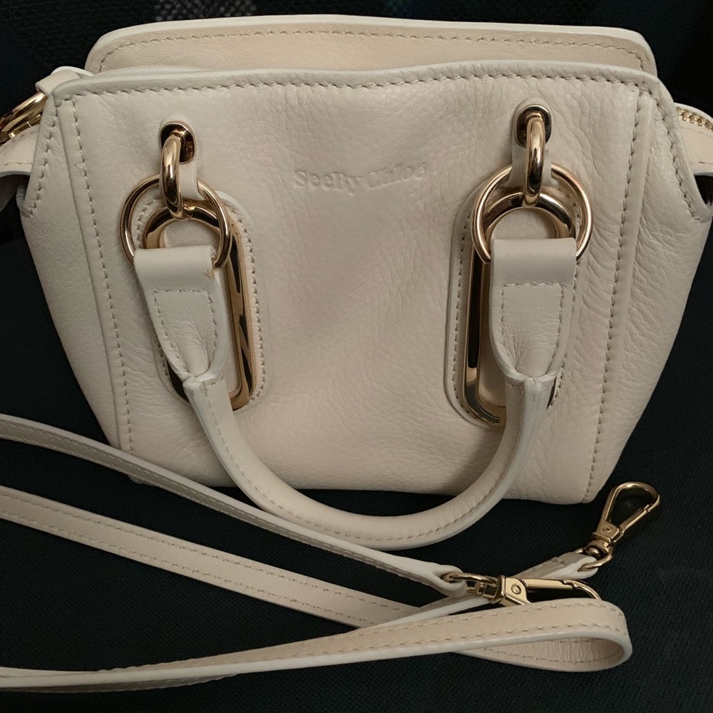 See by Chloe Paige textured leather shoulder bag
